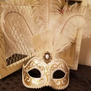 Hand painted masquerade ball mask